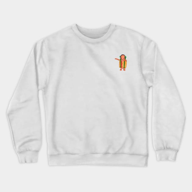 Dancing Hot Dog Crewneck Sweatshirt by hexicle